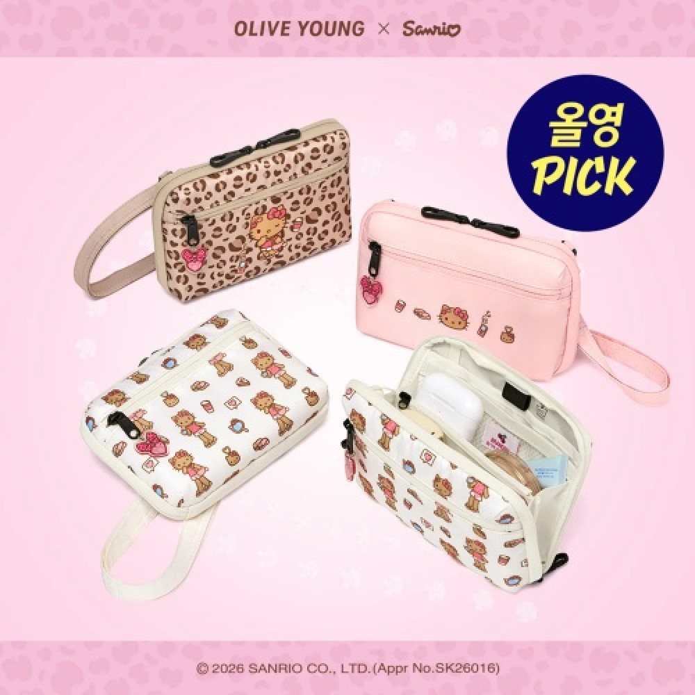 OY韓國預訂優惠 Brandon Leopard Hello Kitty Safe Plus Wallet Bag 防盜多功能護照隨身包 *Hello Kitty 豹紋 OY韓國預訂優惠 Brandon Leopard Hello Kitty Safe Plus Wallet Bag 防盜多功能護照隨身包 *Hello Kitty 豹紋